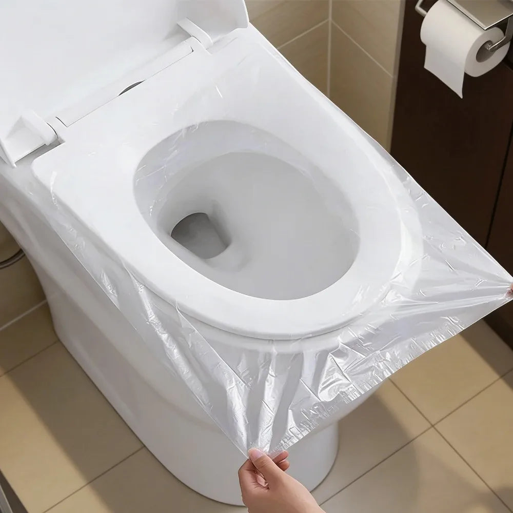 Toilet Seat Cover Toilet Lid for Bathroom Accessories Bowl Disposable Mat Protector Products Household Merchandises Home Garden