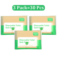 Portable Disposable Toilet Seat Cover Travel Camping Hotel Bathroom Accessories Degradable Waterproof Soluble Water Toilet Mats