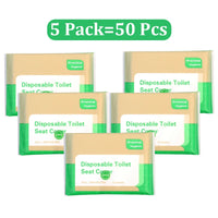 Portable Disposable Toilet Seat Cover Travel Camping Hotel Bathroom Accessories Degradable Waterproof Soluble Water Toilet Mats