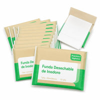 Fundas envasadas individualmente en sobres higiénicos